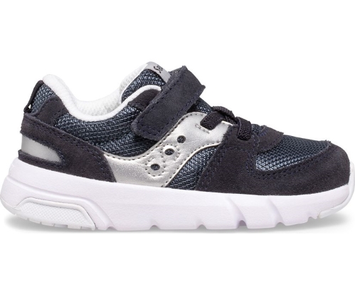 Tenis Saucony Jazz Lite 2.0 Niños Zapatos ancho especial Azul Marino / Plateadas México MX-146-UJ
